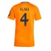 Real Madrid David Alaba #4 Borte Drakt Dame 2024-25 Kortermet